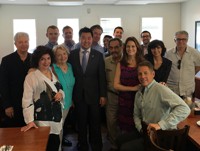 Councilmember Ryu and Toluca Lake community leaders meet at Patys Restaurant