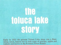 Toluca Lake Brochure from the 1960’s