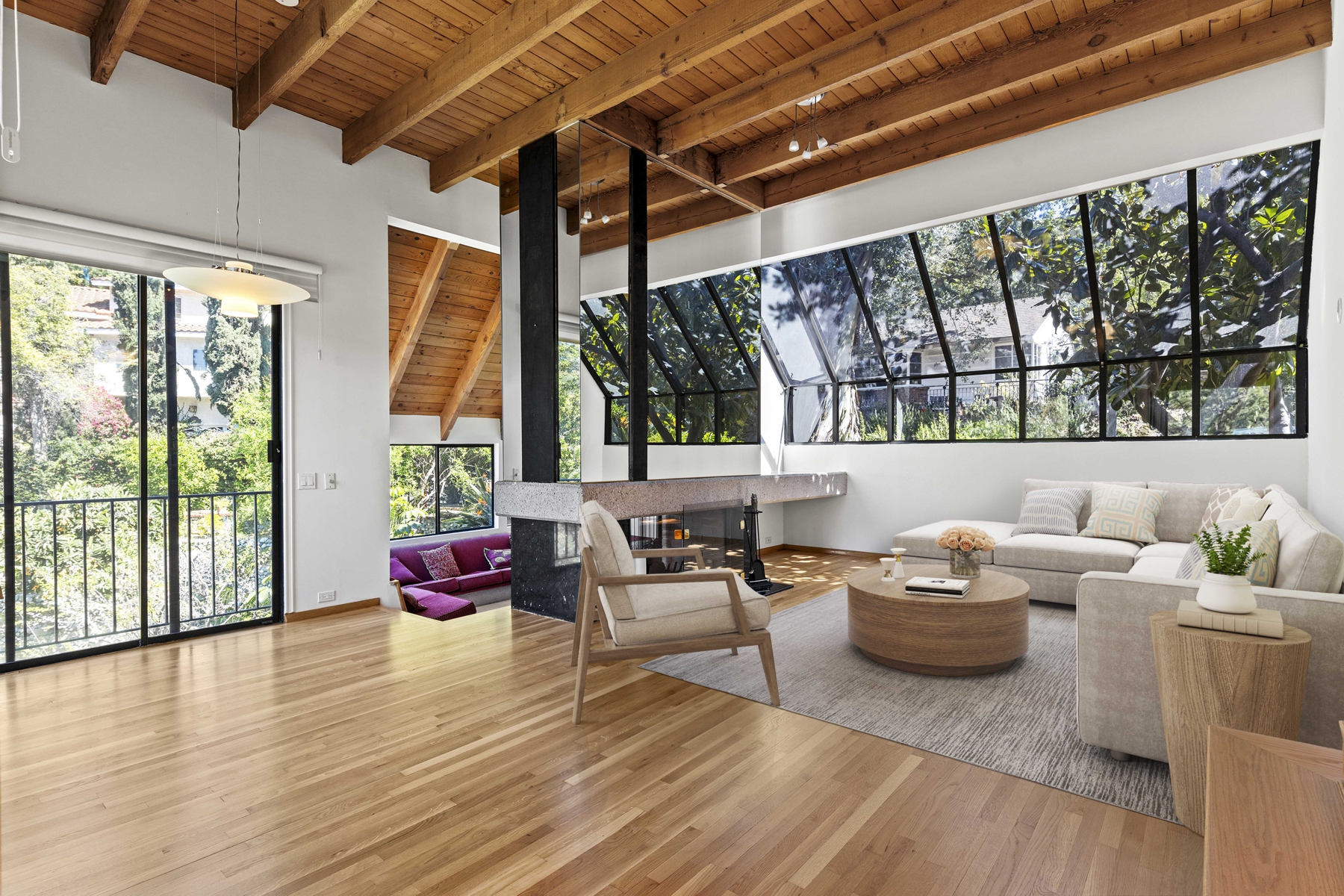 4- living room virtually staged